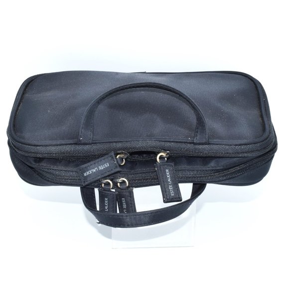 Vintage Estee Lauder Cosmetic Makeup Bag Black - Picture 5 of 10